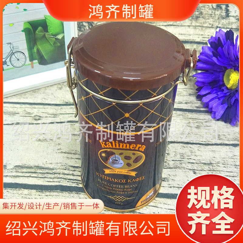 工厂直销 磨砂茶叶罐 迷你存钱罐 食品罐 带锁扣茶叶罐 马口铁罐