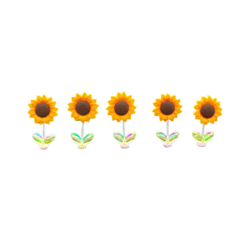 Sacudiendo la cabeza, girasol, decoración de coche, decoración de decoración de coche creativo, 2024 nueva celebridad de Internet, Douyin, el mismo estilo