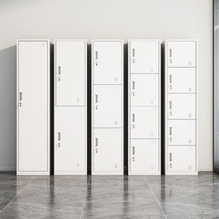 Single-Door Locker Iron Cabinet Staff Dormitory Locker File Cabinet Simple Office Wardrobe Storage Cabinet