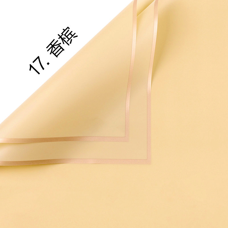 Película de gelatina Papel de embalaje impermeable al por mayor Material de embalaje de ramo de sensación de alta calidad Arte floral Phnom Penh Papel de embalaje de flores mate