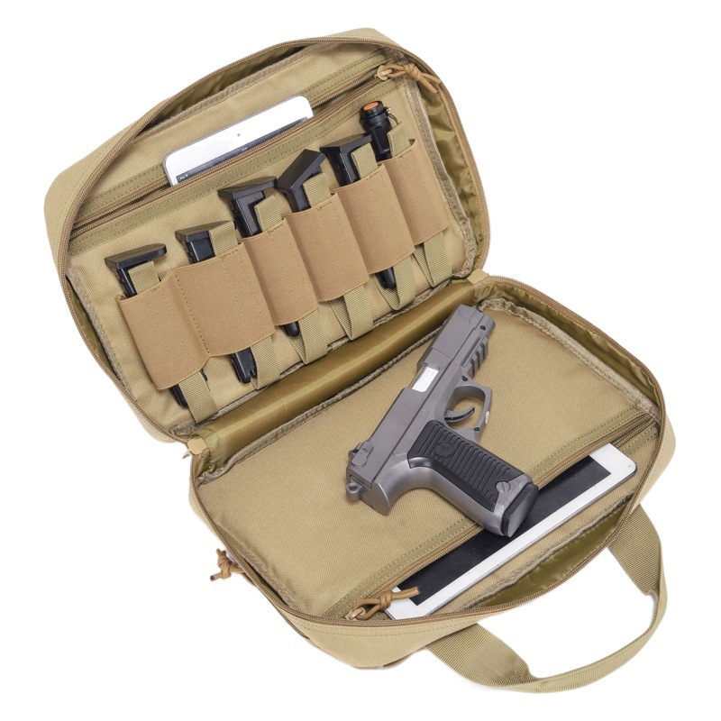 Deportes al aire libre almacenamiento crossbody bolsa de pecho táctico hombres y mujeres bolsa de almacenamiento láser corte poliéster táctica pistola bolsa