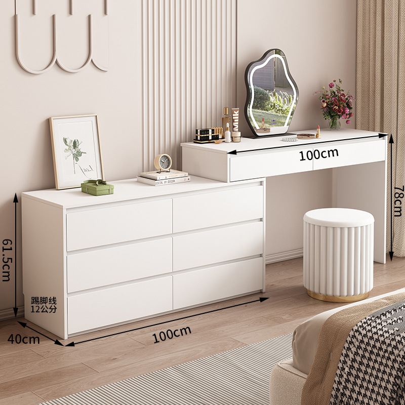 [밀크화이트] 화장대 100개 + 서랍장 100개