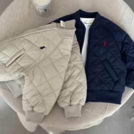 童装儿童棉服2025秋冬新款男女童刺绣潮牌外套宝宝帅气棒球服棉衣