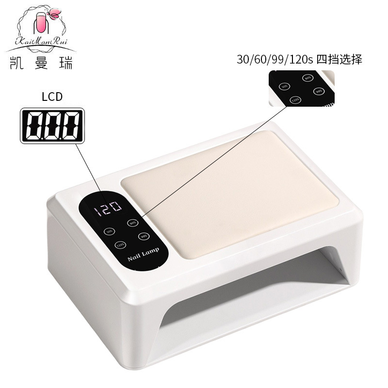 Lámpara de manicuría de gran espacio, tienda de manicuría especial para usar lámpara de asado de uñas extraíble almohada multifuncional luz de terapia de uñas transfronteriza