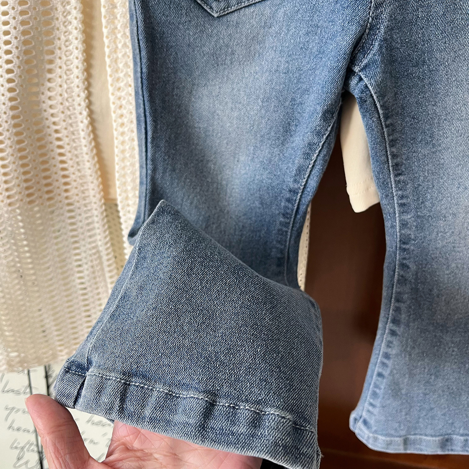 Mädchen 3-teiliges Freizeitset Mit Tanktop Langarmshirt Und Jeans_voghion.com