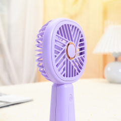 Pure Color Simple Handheld Lightweight Fan, Summer Outdoor Portable Cooling Dual-Speed USB Charging Fan