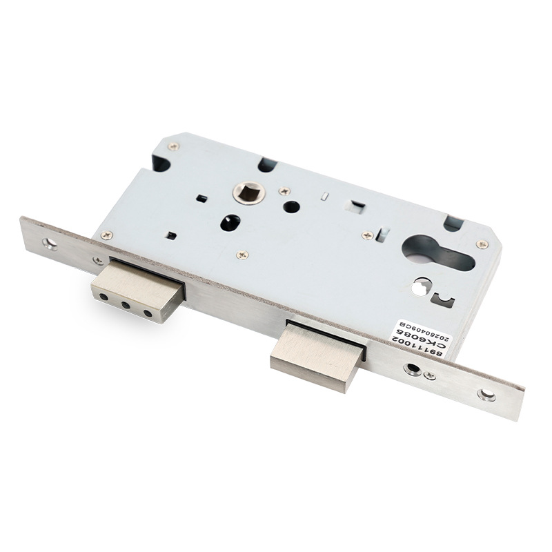 Exportación de comercio exterior cuerpo de cerradura magnética silenciosa 6085 cuerpo de cerradura de núcleo de acero inoxidable cerradura dividida accesorios de cerradura de puerta interior