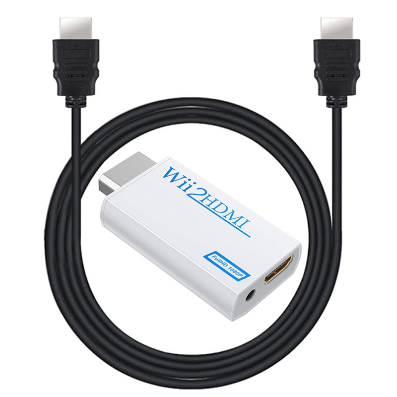 WII转HDMI转换器 wii to hdmi 转接器wii2转hdmi高清线 wii2h dmi