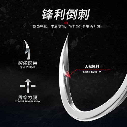 South Oil Sea Fishing Iron Plate Hook Single and Double Hook Glow-in-the-Dark Filament High-Carbon Steel Reinforced Heavy Ship Fishing Hook Diamond Snapper Red Hook