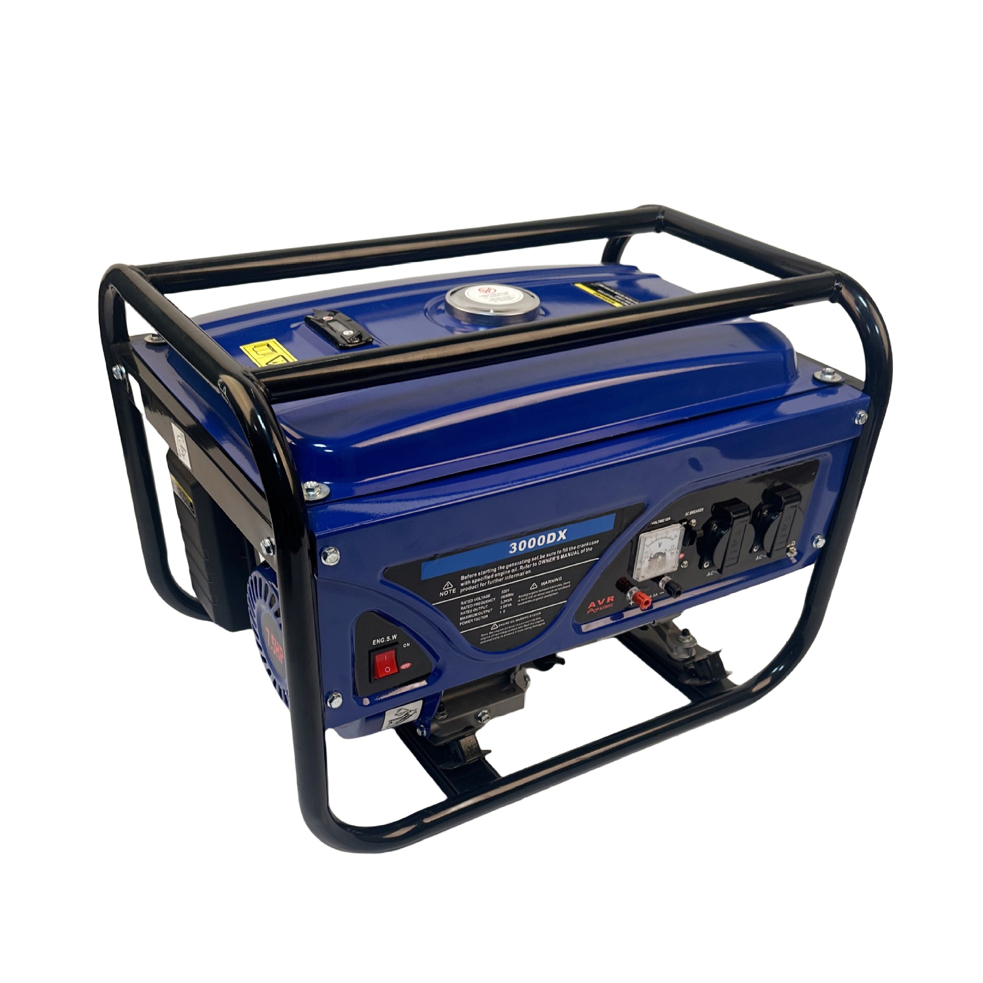 基础款2-5KW外贸批发家庭备用工地施工摆摊露营应急汽油发电机