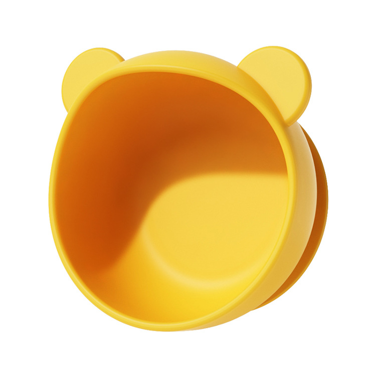 노란 곰 유출 방지 그릇