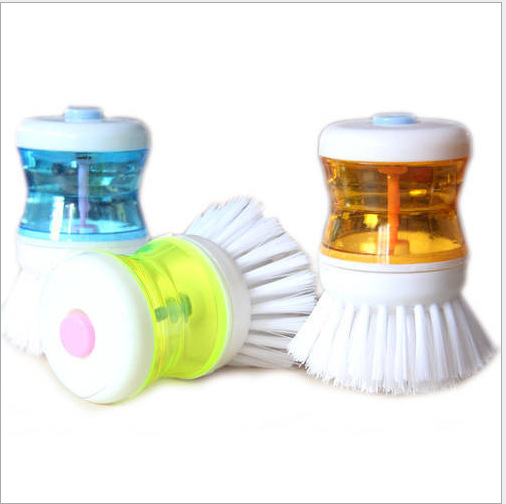 Nueva presión de líquido olla cepillo de lavado de cocina cepillo de limpieza de líquidos taza de lavado plato cepillo de la olla