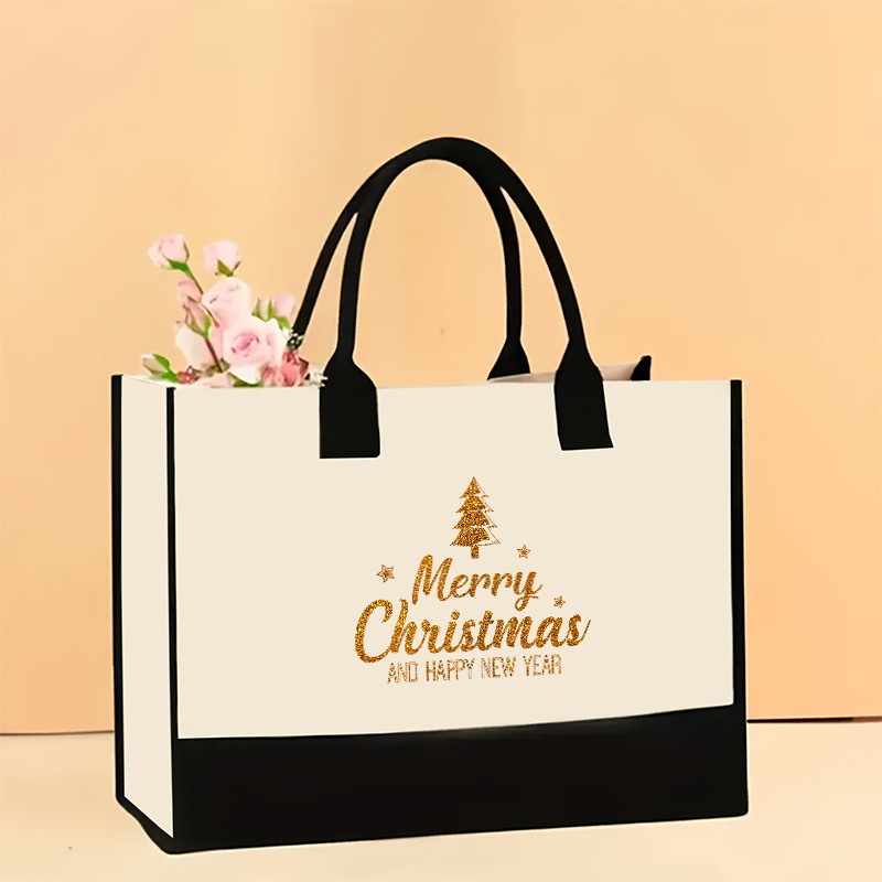 Bolso de hombro de lona de venta caliente transfronterizo Bolso Tote impreso de gran capacidad Bolso de compra portátil ligero de moda para mujer