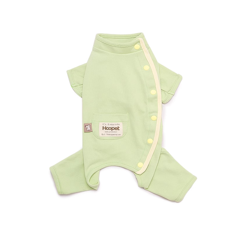 Ropa para perros Huayuan HOOPET, protección para el vientre, cálida, antidesprendimiento, ropa cómoda para el hogar para perros y gatos de tamaño pequeño, ropa para perros