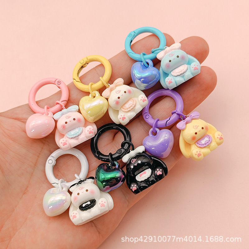 New Glossy Keychain Small Ornaments Cartoon Long-Eared Rabbit DIY Resin Mobile Phone Case Pendant Resin Accessories Wholesale New Glossy Keychain Small Ornaments Cartoon Long-Eared Rabbit DIY Resin Mobile Phone Case Pendant Resin Accessories Wholesale