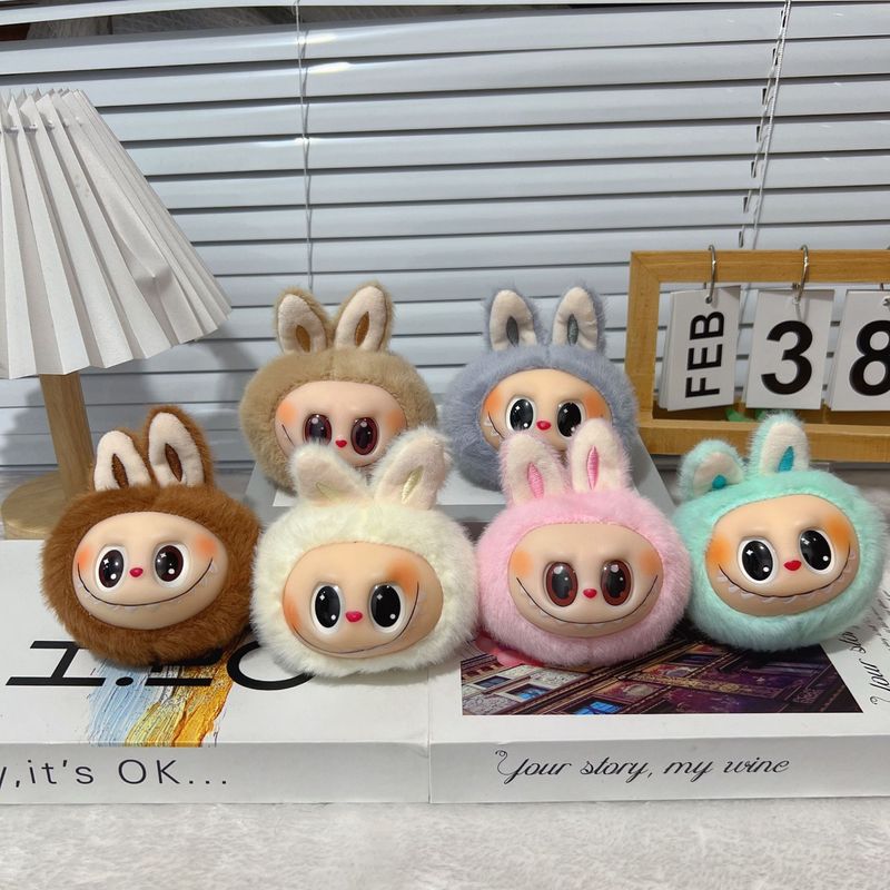 かわいいビニール第二世代ラブブペンダントラブブぬいぐるみ人形バッグペンダントキーホルダー布人形|undefined