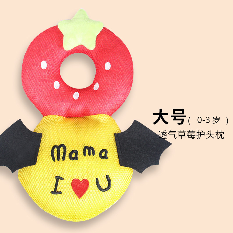 Bebé para aprender a caminar almohada de caída almohada de protección de la cabeza transpirable almohada de protección de la cabeza para bebés pequeños abeja gorra de protección de la cabeza de caída