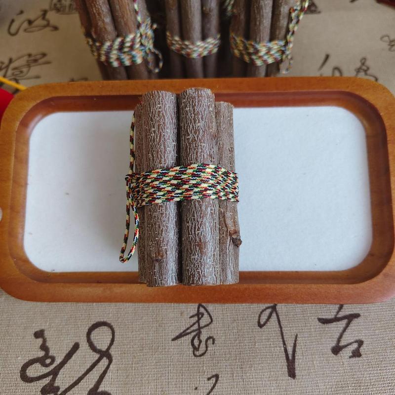 【爆品】创意五色线七段桃木枝沂蒙山天然老树东南枝头的七段桃木|undefined