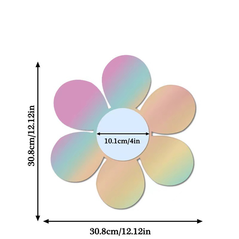 화려한 꽃 거울