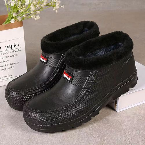 Thermal Waterproof Snow Boots for Men and Women, Snow Boots with Fleece Lining, Rain Boots for Laundry, Car Washing, Kitchen Hygiene, Waterproof Rain Shoes, Kitchen Work Shoes, Wholesale