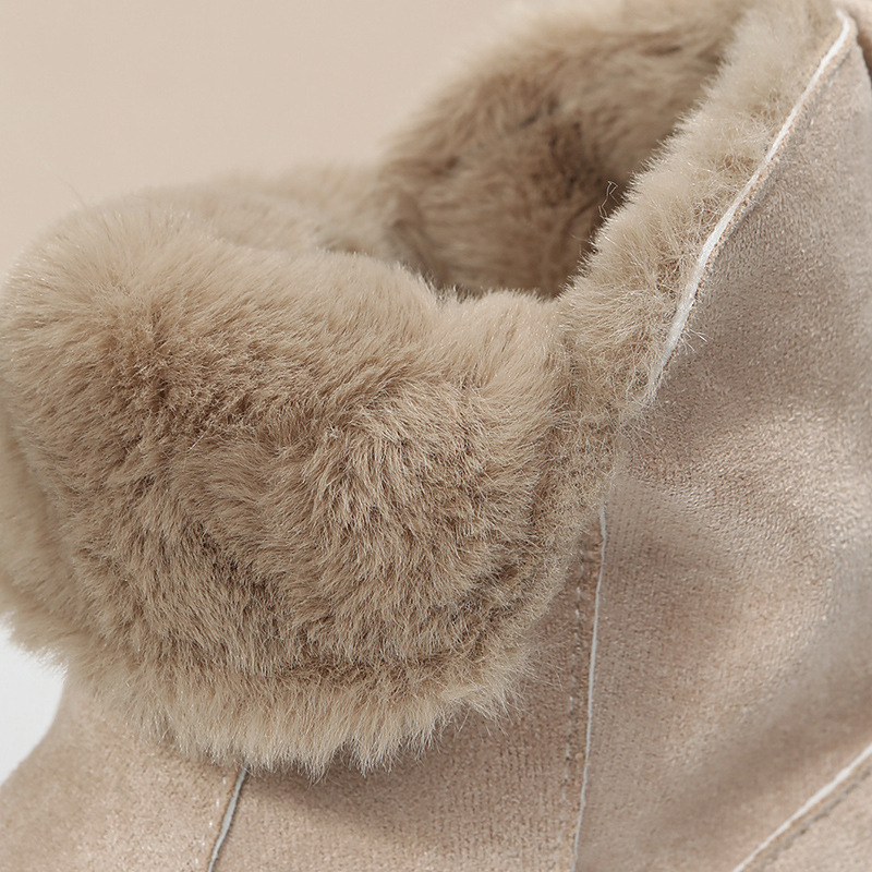 Snowboots dames suède korte winterlaarzen met bontvoering_voghion.com