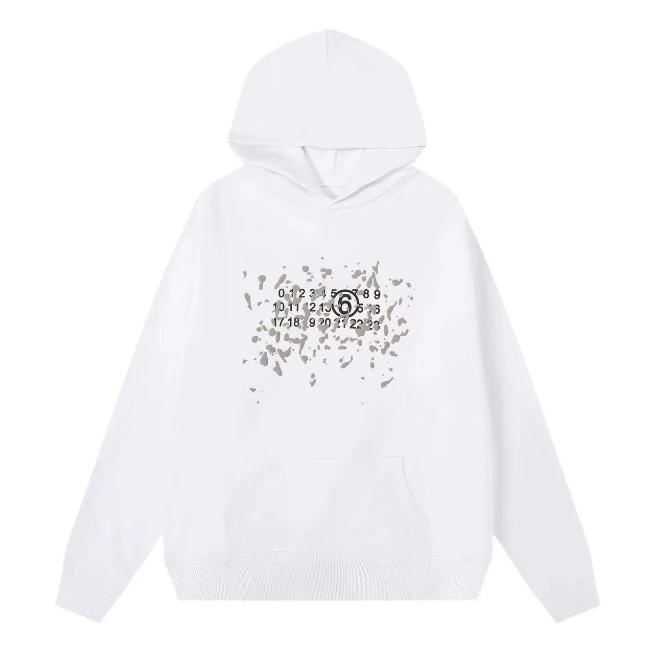 Футболка с длинным рукавом Maison Margiela унисекс свободного кроя с круглым вырезом