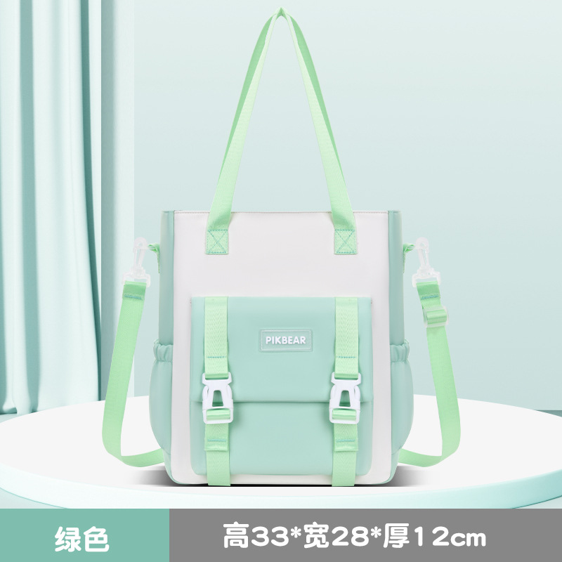 2025 mujeres de color sólido al comienzo de la temporada escolar, mochila de hombro de estudiantes de secundaria, mochila de estudiantes de primaria, viento del campus, almacenamiento de reducción de carga