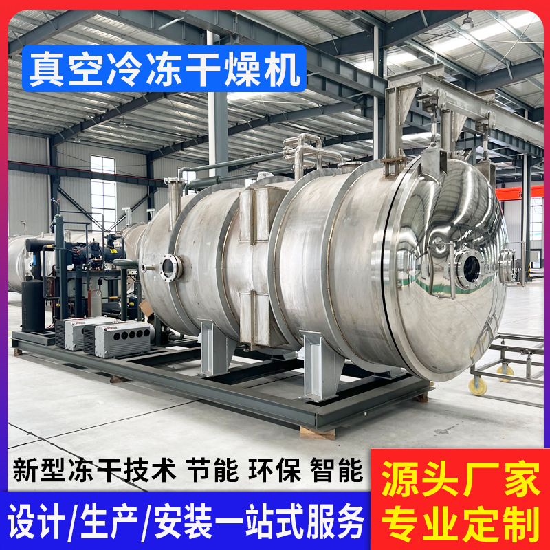 农产品商用冻干机 西洋参片鹿茸低温冷冻干燥脱水机 蜂王真空冻干