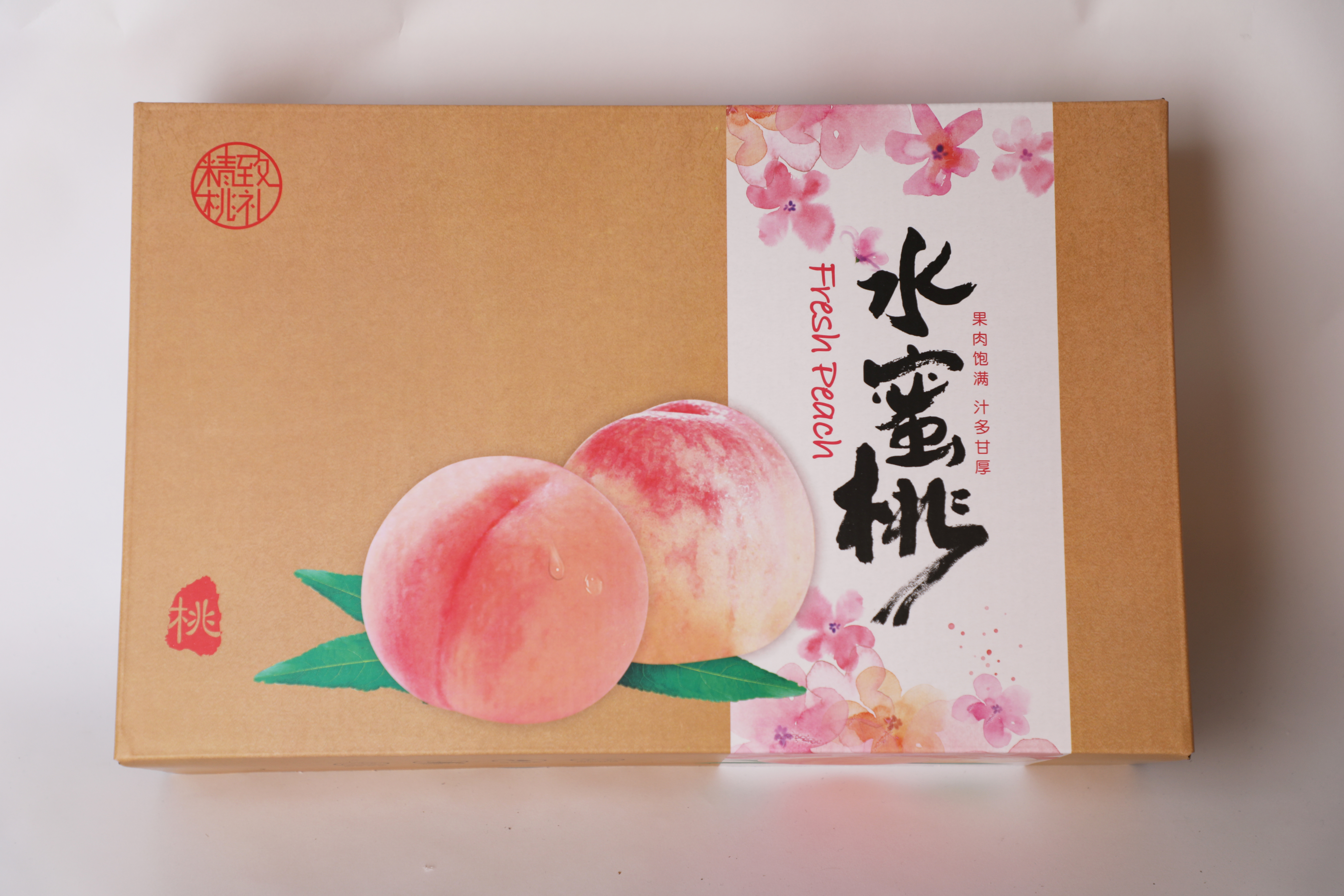 Algodón de perla de melocotón 6 / 8 / 12 / pedazo de melocotón amarillo, melocotón, pera, regalo expreso, embalaje de cartón, caja de regalo
