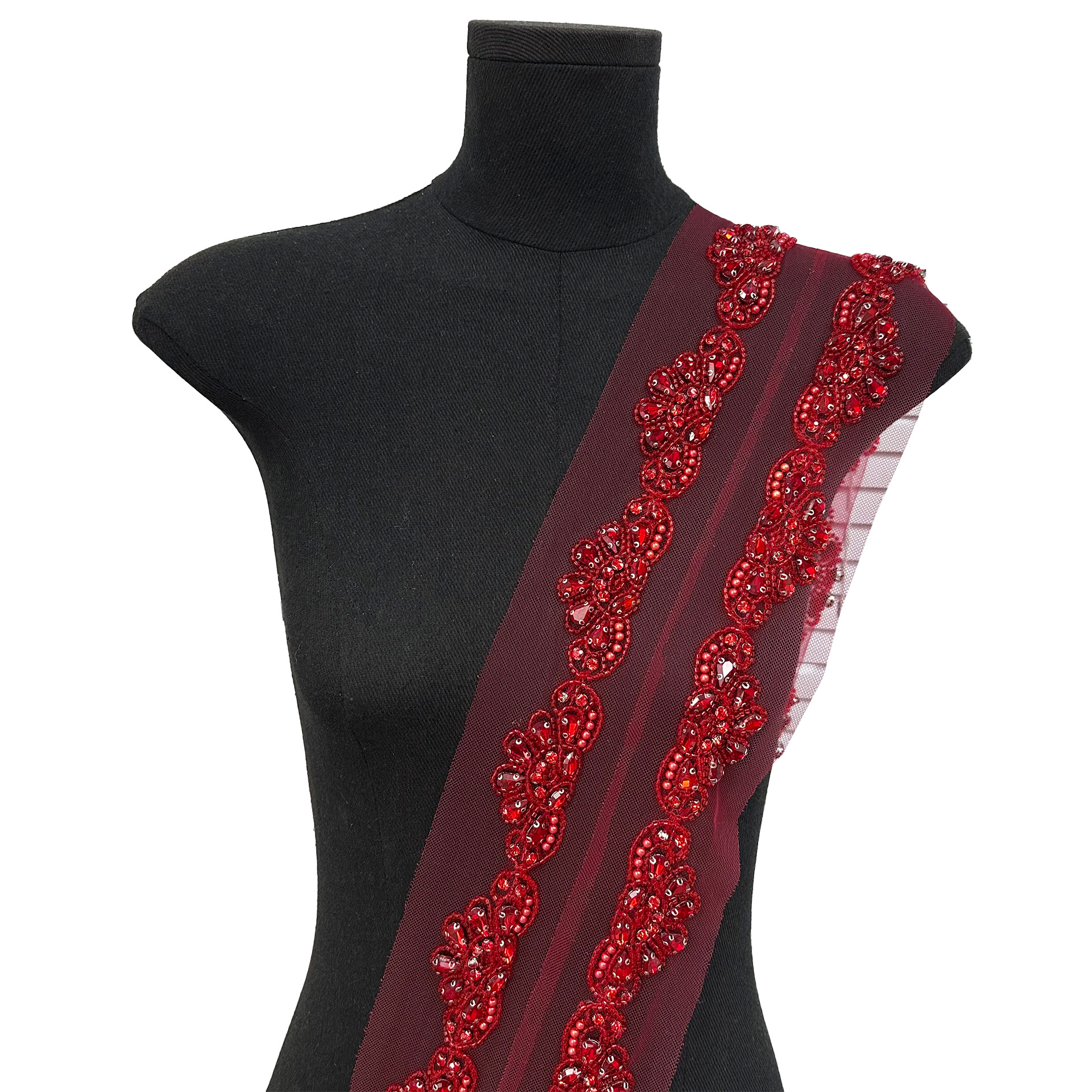 Perla pesada diamante diy mano clavado encaje cinta accesorios vestido suéter pijama decoración