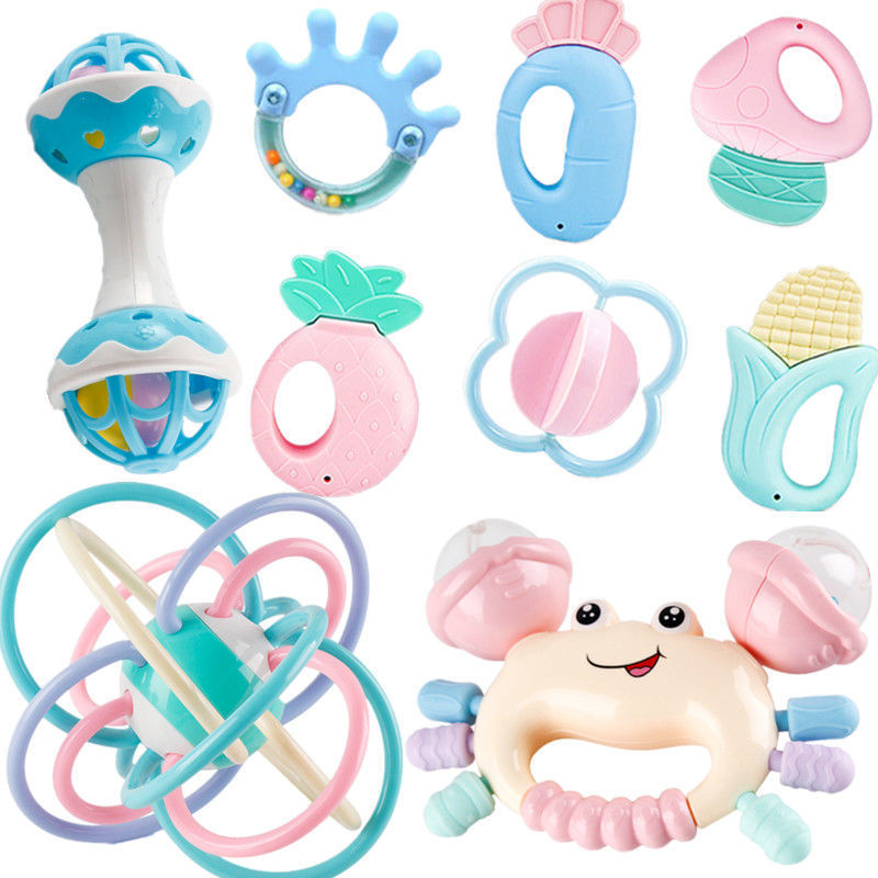 Juguetes para bebés mordedor Educativo Educación Temprana 0 a 3 meses 6 bebé 1 año bebé recién nacido niños y niñas sonajero de mano