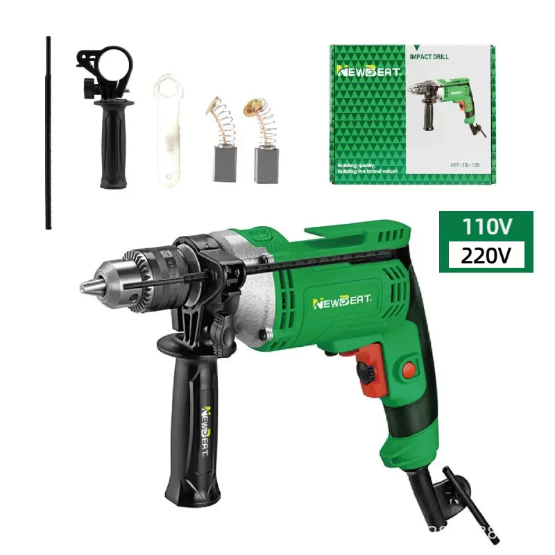 跨境热销810W工业级多功能13mm打孔便携式枪钻冲击钻