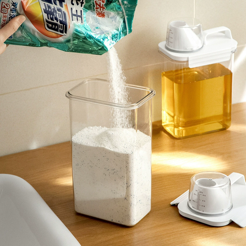 Washing powder, small plastic storage box