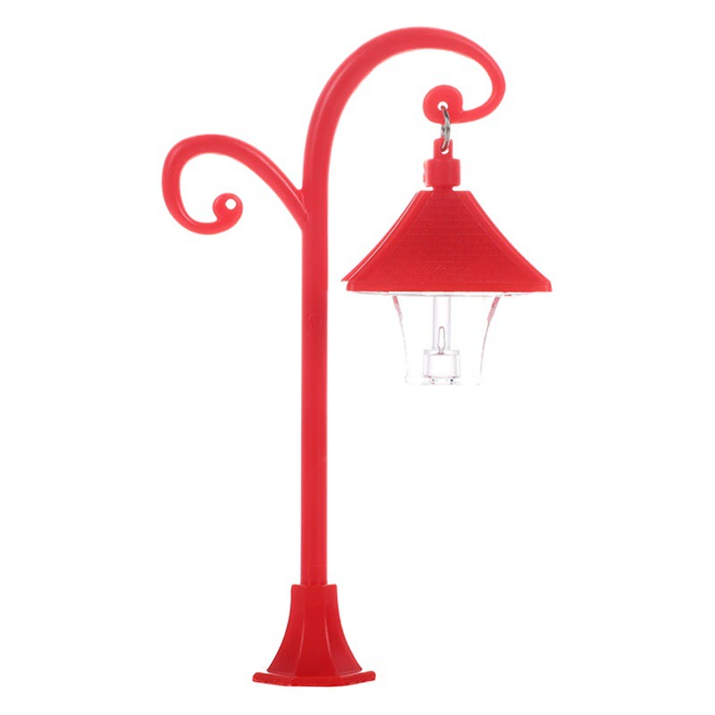 Мини светодиодный ночник микропейзаж небольшой базовый уличный фонарь моделирование уличного фонаря модель настольного украшения двухцветный небольшой подвесной светильник