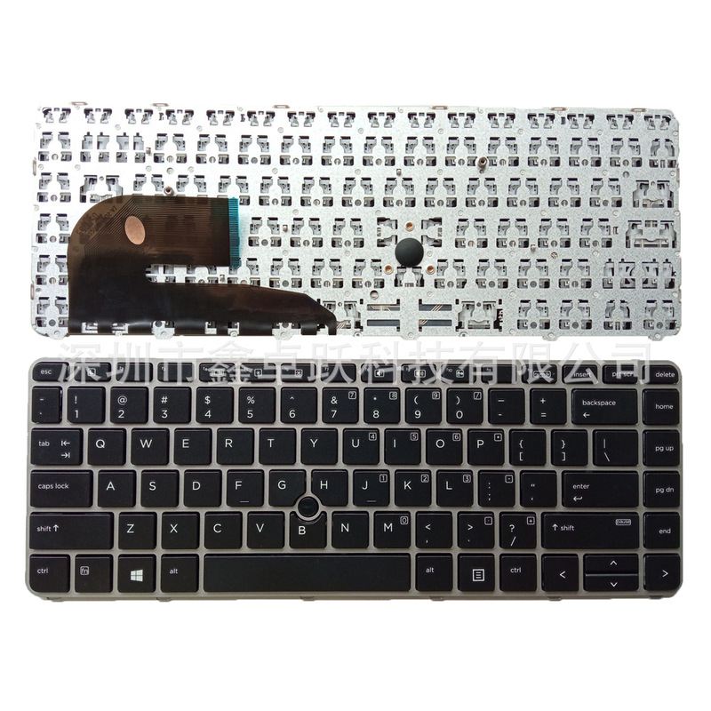 US applicable to HP 840 G 3 840 G 4 848 G 3 745 G 3 745 G3 keyboard silver frame