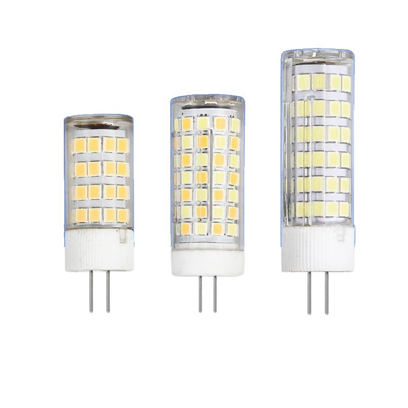 Transfronterizos venta caliente G4 lámpara de pin luz tricolor 220V lámpara de maíz de pie fino lámpara de plástico G4 lámpara de ahorro de energía LED