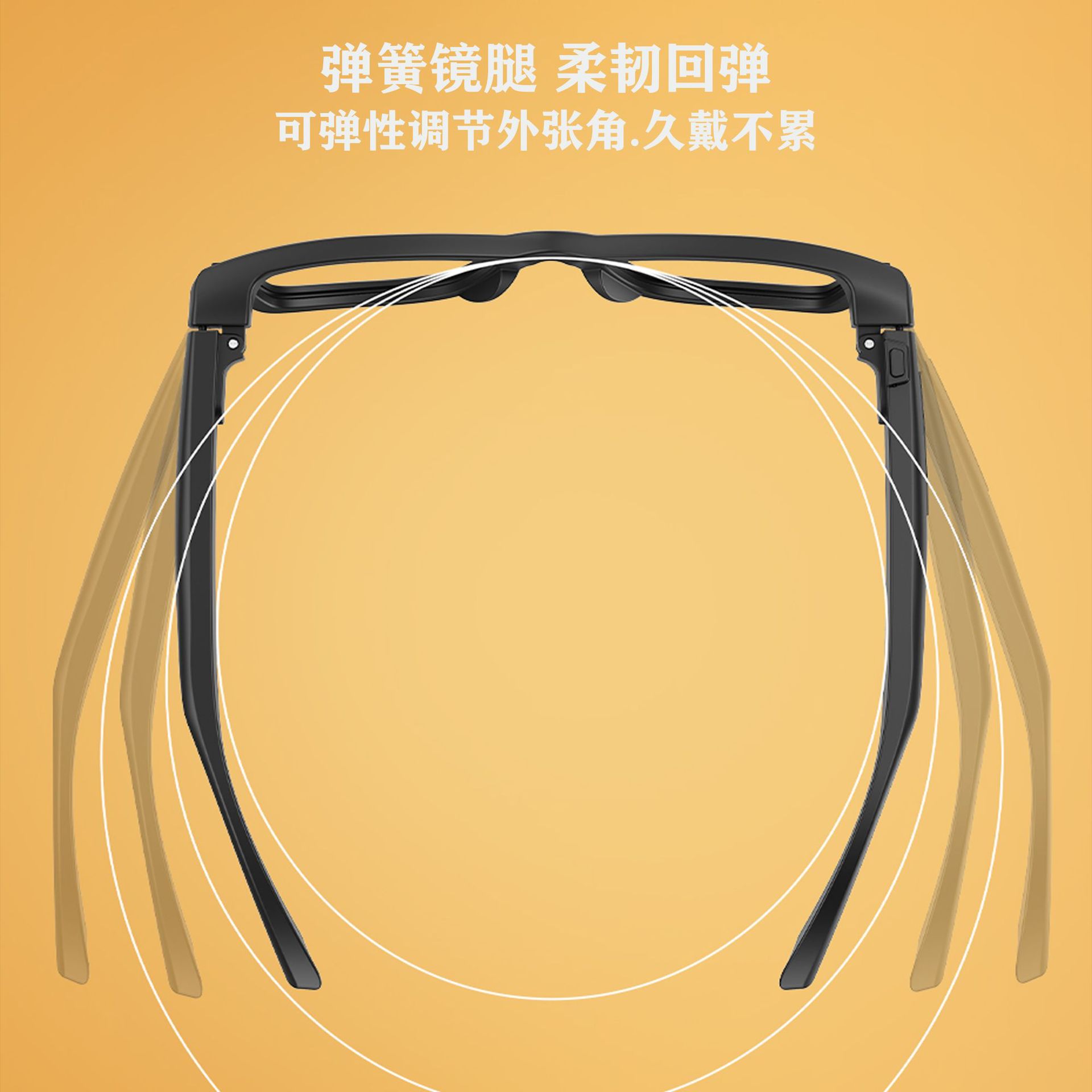 Cross-border e09 gafas inteligentes con cámara de alta definición para tomar fotos y grabar videos AI traducción de grabación de audio llamadas Bluetooth AI gafas