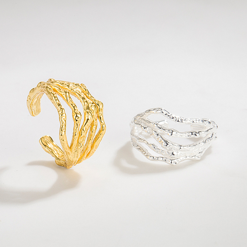 Fashion Geometric Sterling Silver Plating Rings 1 Piece