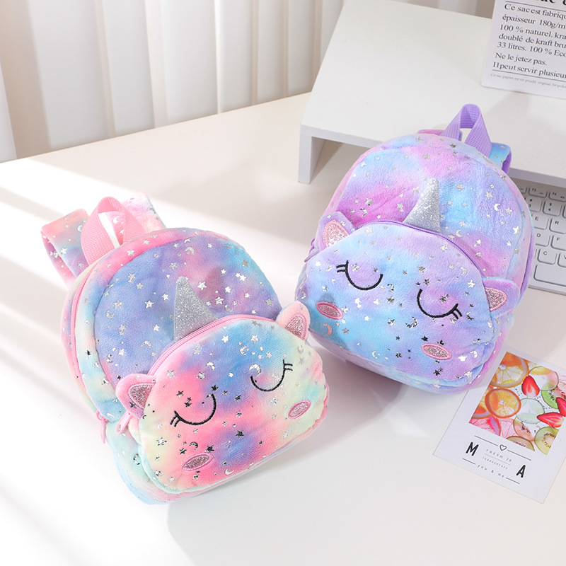 384g Weight Polyester Lining Material Colorful Tie-dye Casual Daily Kids Backpack Cute Backpack