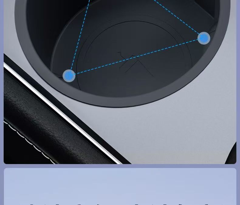 Suitable for Tesla Model 3/Y/Yl Central Control Water Cup Holder Water Cup Slot Tpe Cup Sleeve Accessories Modified Car