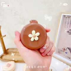 Girls' Cute Folding Air Bag Comb Massage Comb Mirror Integrated Portable Mini Air Cushion Comb Children's Small Comb