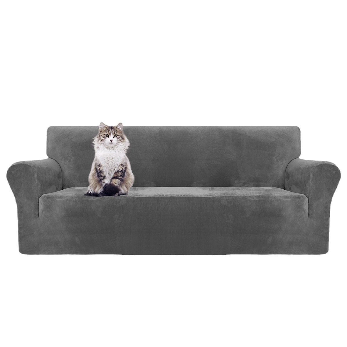 Al por mayor transfronterizo versión europea y americana de terciopelo todo incluido cubierta de sofá elástico universal anti-gato rascar cojín de sofá de mascotas