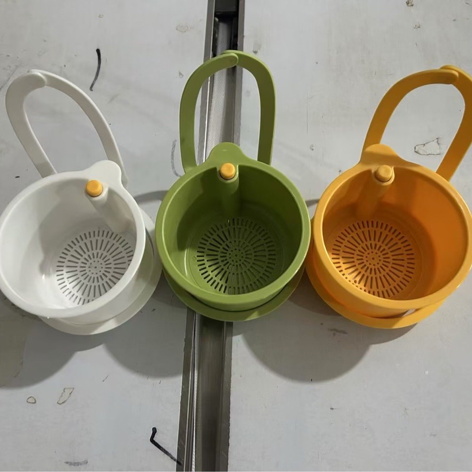 New Hanging Sink Drain Basket Kitchen Sink Filter Food Residue Separation Filter Basket Fruit