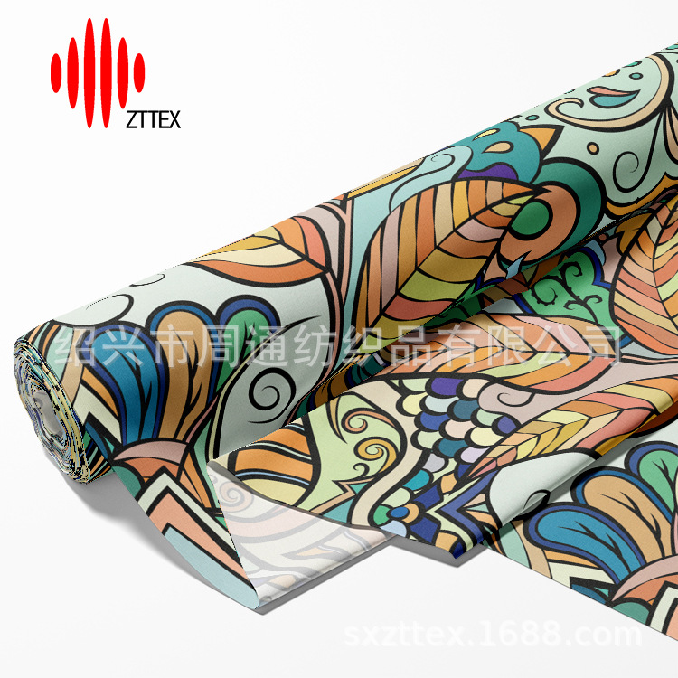 ZTTEX 数码印花 高色牢度 一米起订 针织汗布印花