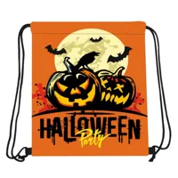 Новый хэллоуин мешок веревка конфеты карманы Halloween тема рюкзак сумка оксфордская ткань веревка сумка