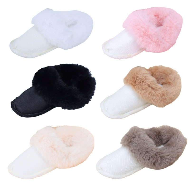 Croc Shoes Cotton Covers, Plush Inner Lining, Wool Shoe Covers, Fleece-Lined High-Density Wool Autumn and Winter Warm Short Plush Lining Sock Covers