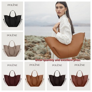 [Hot Style] Polene Shopping Bag Cyme Mini Genuine Leather Commuting Shoulder Bag Tote Bag