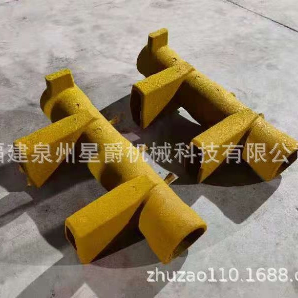 泉州   铸钢圆管连接件立体三通拐角配件固定底座  铸造 电缆支架