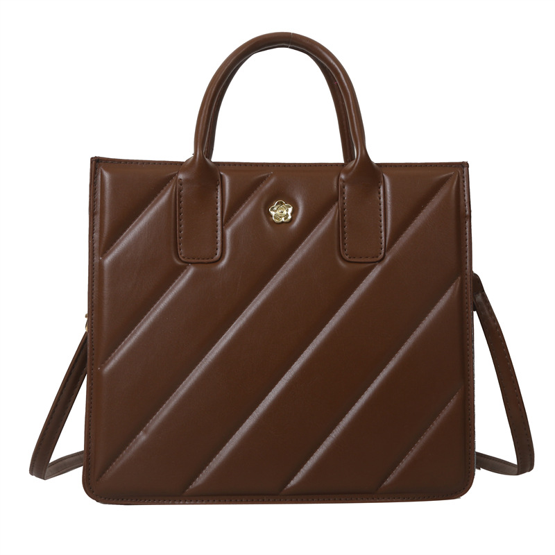 Moda del color del caramelo nuevo bolso de invierno de las mujeres de moda bolso de mano portátil simple bolso de hombro ocasional