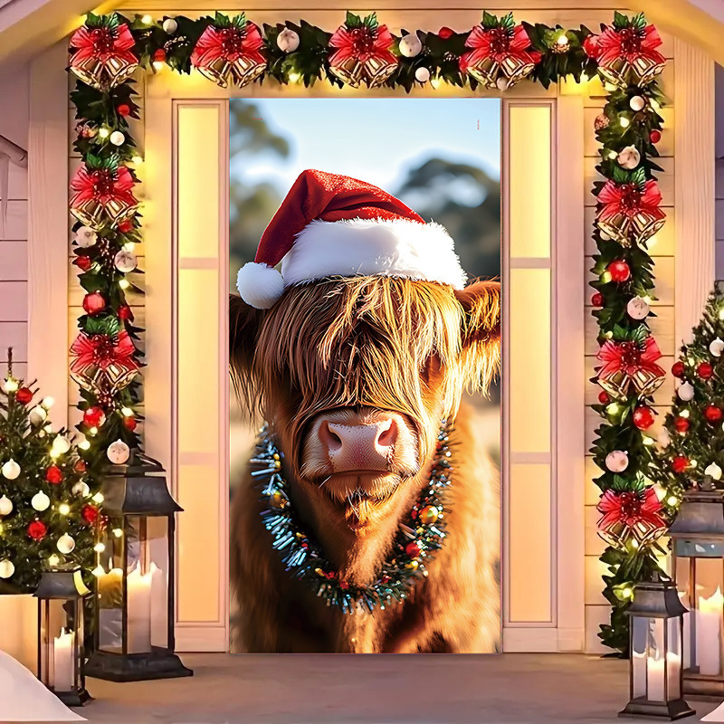 Transfronterizos JIT Navidad decoración colgante festivales atmósfera etiqueta de puerta fiesta atmósfera de fondo decoración cubierta de puerta